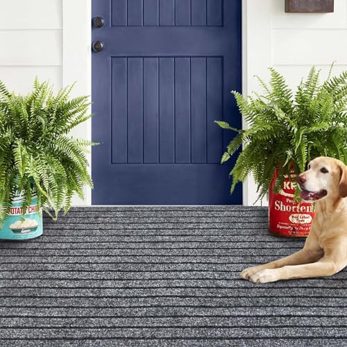 2ft x 6ft Waterproof Outdoor Runner Rug, Non-Slip Rubber Backing Carpet