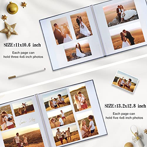 Self-Adhesive Photo Album, 40-Page Linen Hardcover DIY Scrapbook