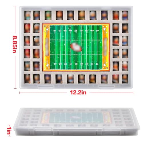 Clear Plastic Mini Figure Storage Box - 36-Slot Organizer & Puzzle Case