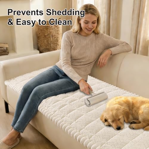 Non-Slip Pet Couch Cover - Washable Soft Sofa Slipcover (27.6 x 59 in)