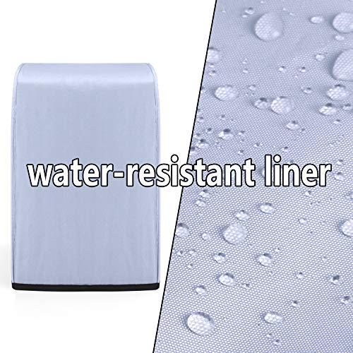 Food Processor Dust Cover - Water-Resistant Nylon with Storage Pockets