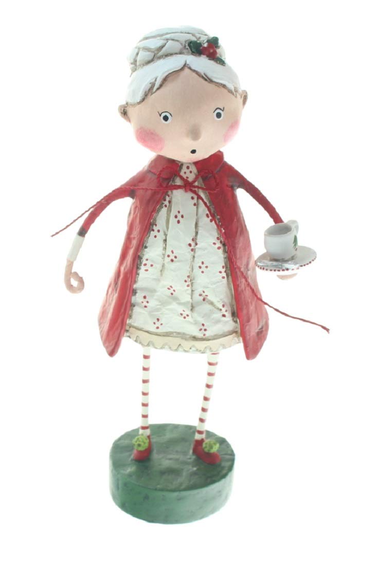 Lori Mitchell 12266 Rosy Cozy Mrs Claus Figurine 7.5"