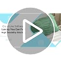 Twin/Twin XL Ruched Pattern Duvet Cover - 100% Egyptian Cotton, Zipper Closure