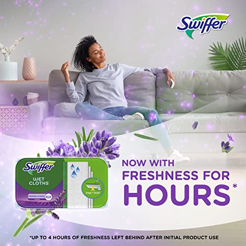 Swiffer Sweeper Wet Mopping Cloth Refills, Febreze Lavender, 36 Count