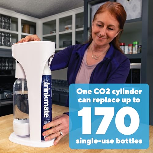 60L CO2 Carbonation Cylinders for Threaded Soda Makers - 2 Pack