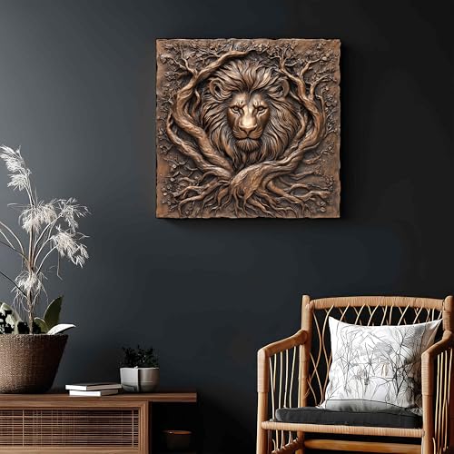 Rustic Copper Wall Art Panel - Handmade UV-Printed Decorative Decor