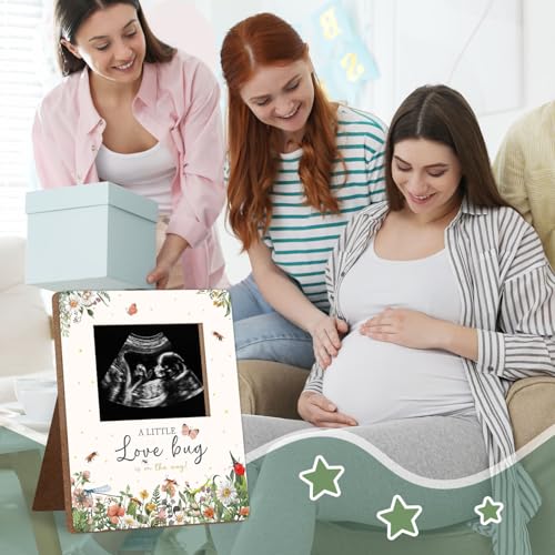Love Bug Baby Shower Photo Frame - Pregnancy Milestone Keepsake Gift