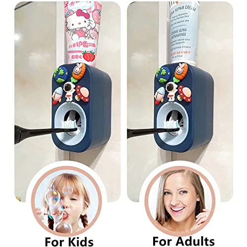 Automatic Toothpaste Dispenser - Wall Mounted Hands Free Squeezer (Astronaut)