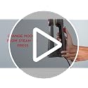 3-in-1 Handheld Garment Steamer and Press Iron with Ceramic Soleplate
