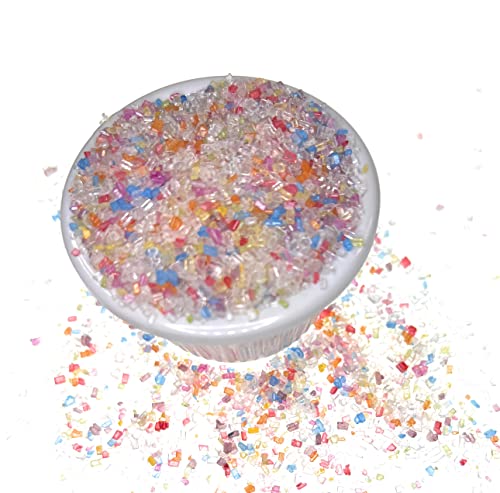 Snowy River Pride Mix Cocktail Sugar - Vibrant Rainbow Edible Garnish - 4 Ounce Pack