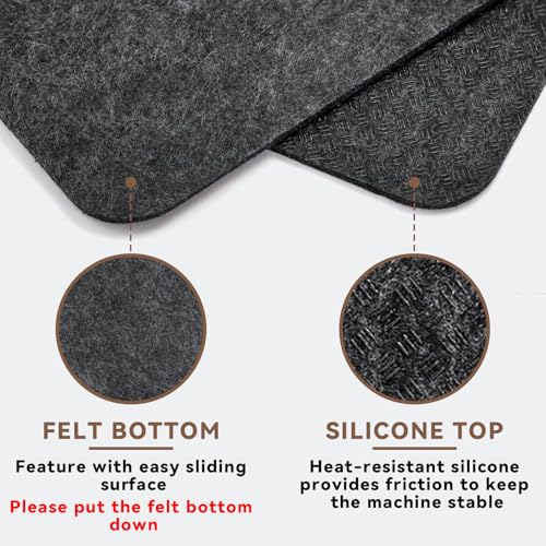 Heat-Resistant Sliding Countertop Mat for Kitchen Appliances - 2 Pack