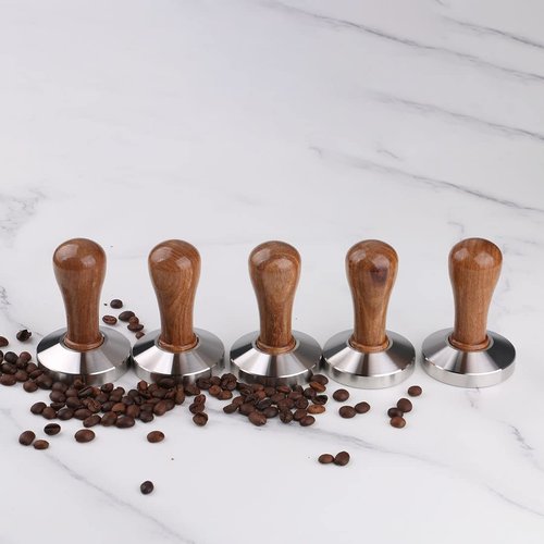 omgogo Stainless Steel Coffee Tamper 53mm Barista Espresso Base Coffee Bean Press