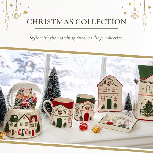 Spode Christmas Village Mug 14oz Red Festive House Holiday Coffee Cup