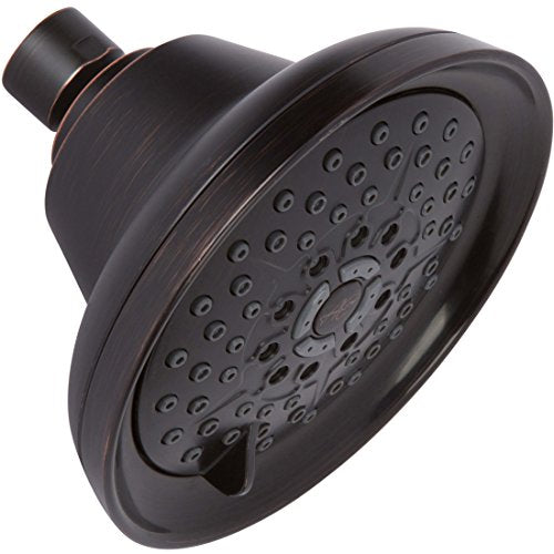 6-Setting High Pressure Massage Shower Head, Oil-Rubbed Bronze Rainfall