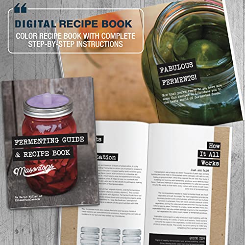 Vegetable Fermentation Jar Starter Set with Airlock Lid and Weight