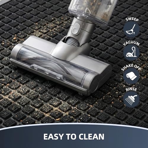 Heavy Duty Front Door Mat - Non-Slip Dirt Trapper Doormat (29.5" x 17")