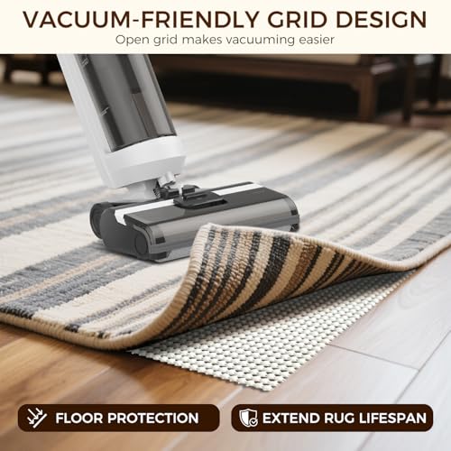 Non-Slip Rug Pad for Hardwood Floors 8x10 Ft - Extra Thick Underlay