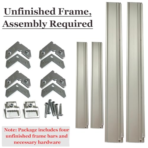 24x24 Metal Canvas Floater Frame, 1.5-Inch Deep Silver Floating Frame