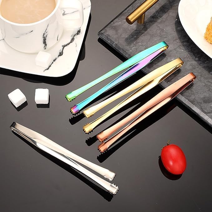 Elradin Black 2PCS Stainless Steel Egg Yolk Tongs Separator Kitchen Gadget