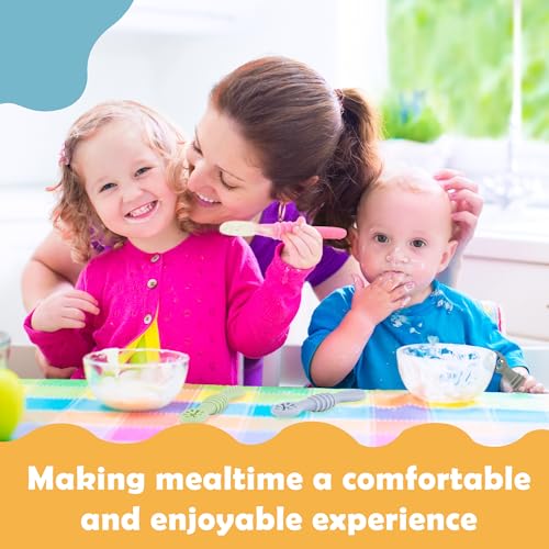 8-Piece Silicone Baby Weaning Spoons Set for Self Feeding and Solids