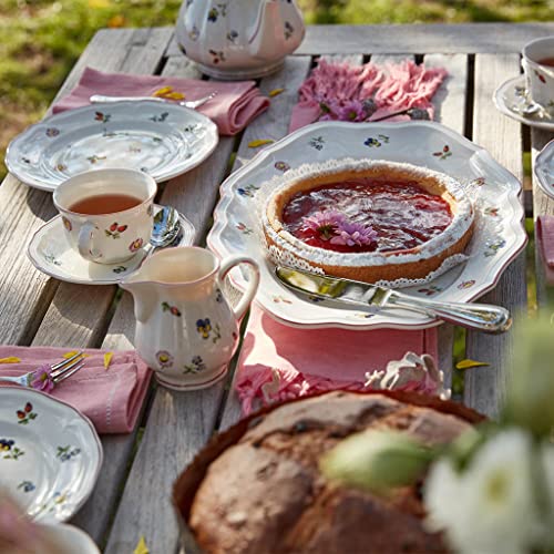 Villeroy & Boch Petite Fleur Breakfast/Soup Cup and Saucer Set 6.5 inch Premium Porcelain