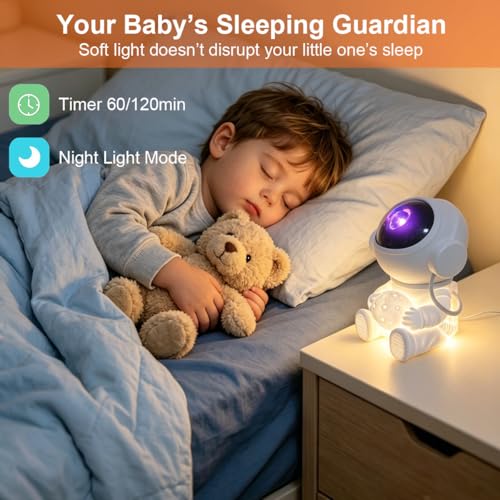Astronaut Galaxy Projector Star Light with Remote and Timer