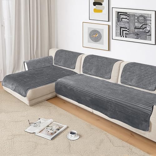 Waterproof Flannel Couch Cover for Dogs - Anti-Slip Sofa Protector Set