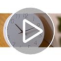 Silent Wall Clock 8 Inch - Non-Ticking Minimalist Modern Battery Operated