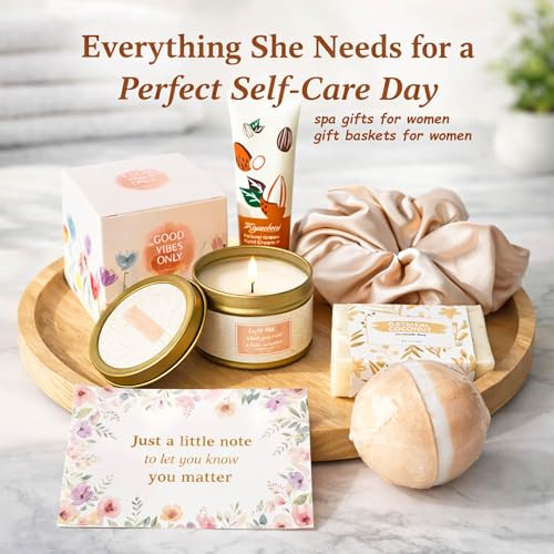 Self Care Spa Gift Basket for Women - Relaxation & Mother’s Day Gift Set