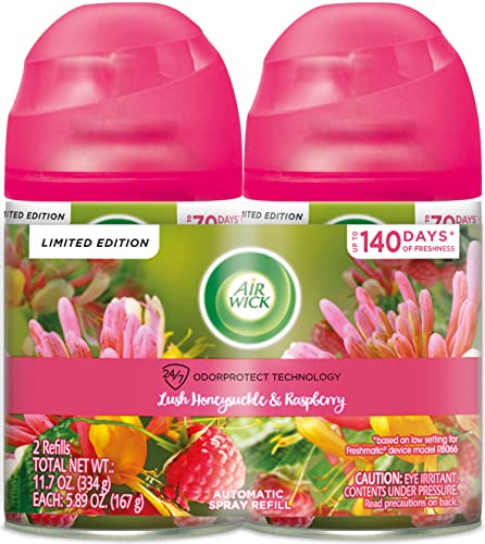 Automatic Air Freshener Spray Refill - Lush Honeysuckle & Raspberry Scent