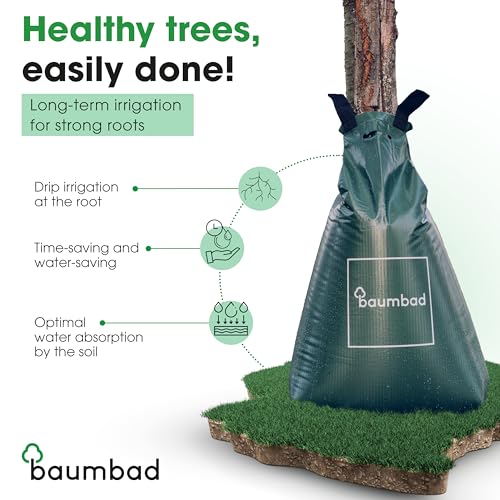 20 Gallon Slow Release Tree Watering Bag - UV Resistant Green PVC