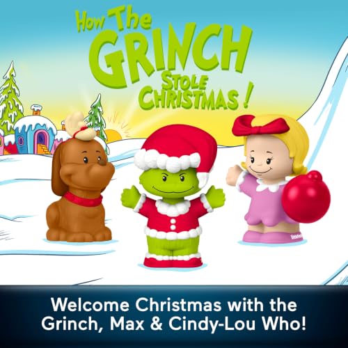 Little People Collector Dr. Seuss’s How the Grinch Stole Christmas Set - Holiday Figurines