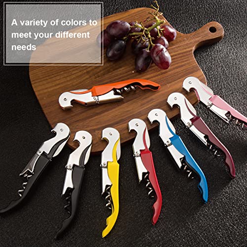 Newgam Pink Waiter Corkscrew Wine Opener with Foil Cutter - Professional Bar Tool