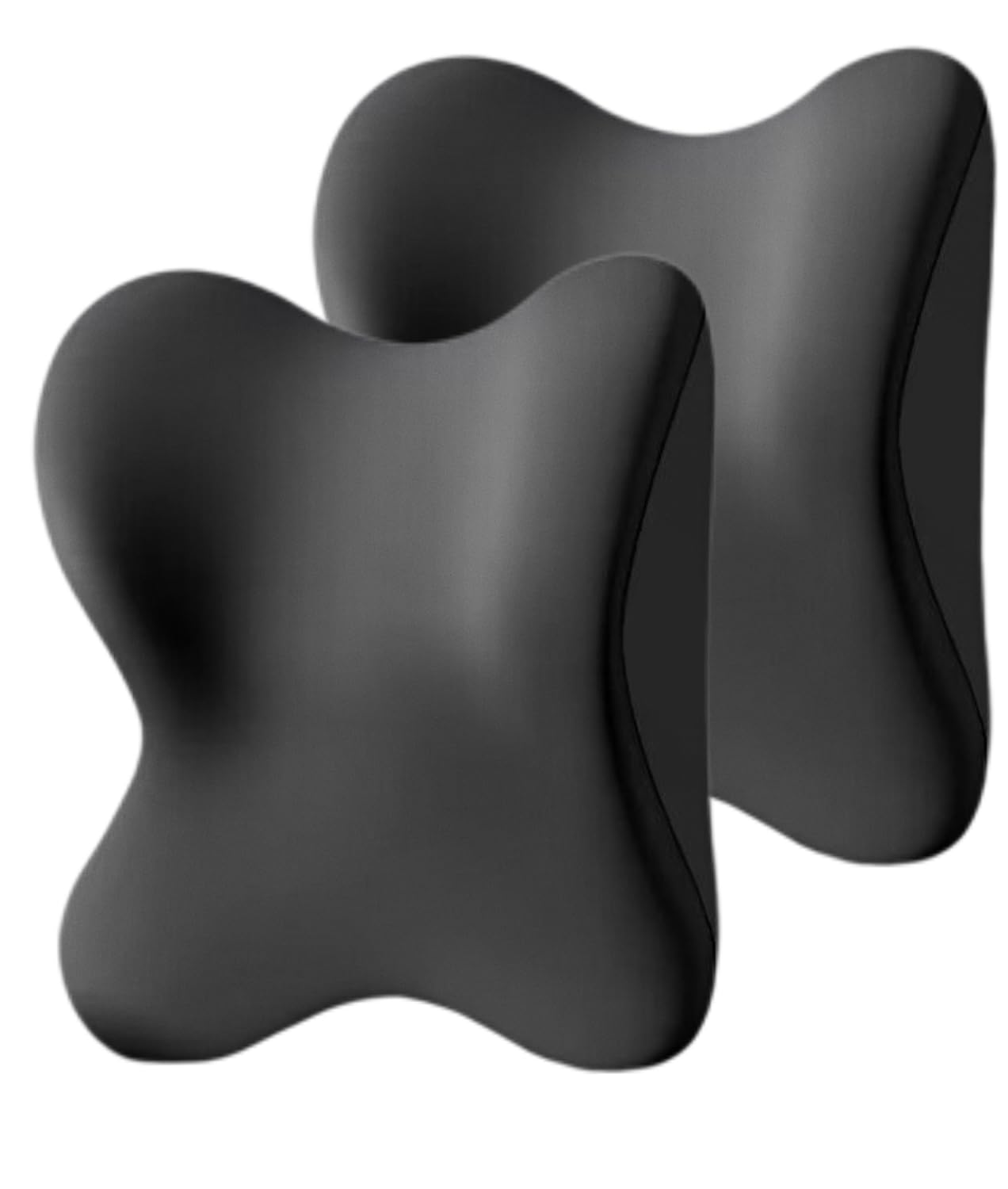 Nastravail 2 Pack Car Headrest Pillow for Neck Support, Soft Car Neck Pillow for Driving with Adjustable Strap and Removable Cover, Universal Fit Headrest Car Pillow