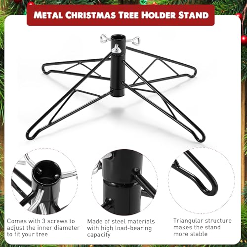 18-Inch Folding Metal Christmas Tree Stand Base for Artificial Trees