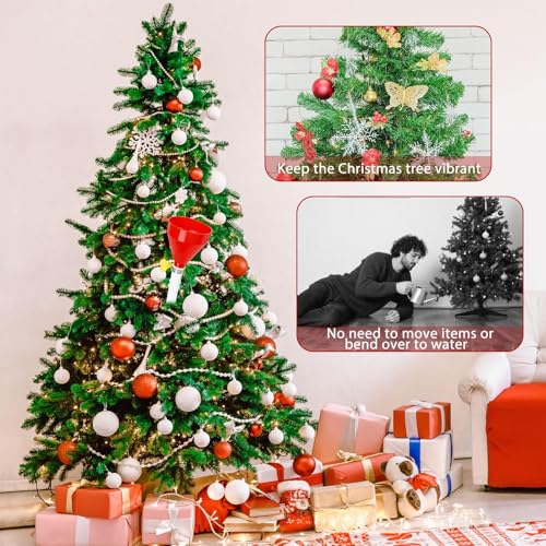 5FT Christmas Tree Watering Funnel System with Hose for Real Trees