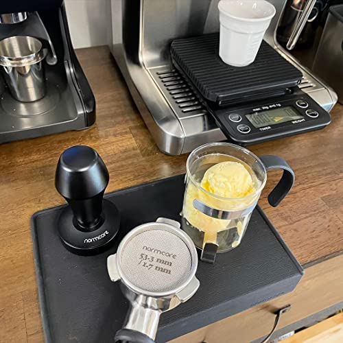 53.3mm Spring-Loaded Espresso Tamper with Self-Leveling Design & 3 Springs