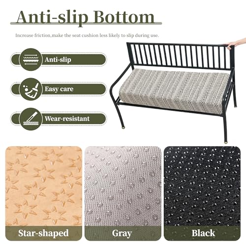 Custom Bench Cushion, High-Density Foam Window Seat Pad for Indoor Furniture