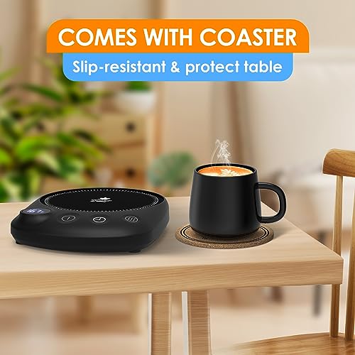 Electric Coffee Mug Warmer with 4 Temperature Settings and Auto Shut-Off