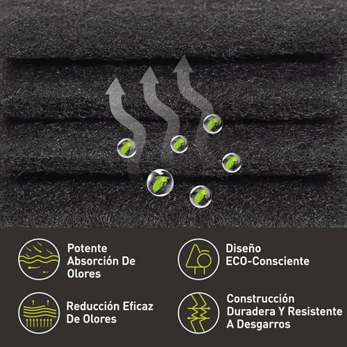 Activated Charcoal Odor Filter Kit with Case for Trash Cans 2-Pack