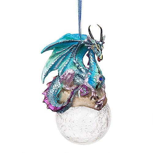 Design Toscano Frost The Gothic Dragon Holiday Ornament Frost / Twin Christmas Decoration