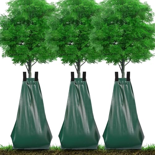 20 Gallon Slow Release Tree Watering Bags - 3-Pack PVC Drip Irrigation