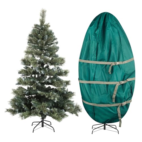 Christmas Tree Storage Bag for 6-9 Ft Artificial Trees, Canvas Cover with Zipper & Straps