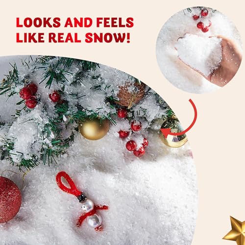 Artificial Snow Decor for Christmas Tree & Winter Displays - 12oz (320g)