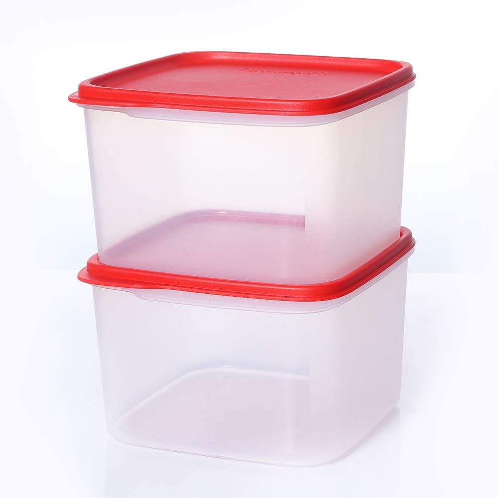Tupperware Smart Storer Square Container 2.5l 2pc