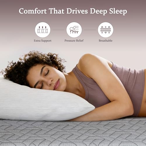 Sleepmax 4-Inch King Extra Firm Cooling Memory Foam Mattress Topper