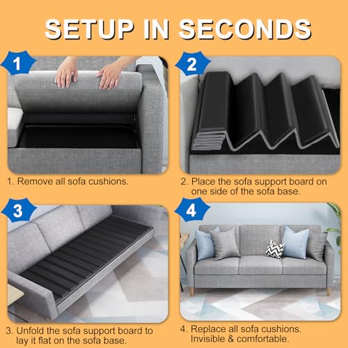 Heavy Duty Solid Wood Couch Support Board for Sagging Sofa - 21.5 x 70"