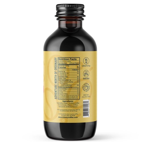 Buz Vanilla Bean Coffee Concentrate - Rich Flavor in Convenient 8oz Bottle