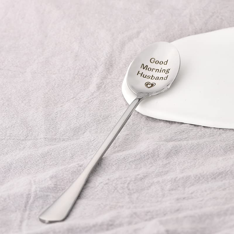 Personalized Husband Gifts I Love You Spoon - Romantic Kitchen Utensil for Men, Anniversary, Valentine's Day, Birthday Present