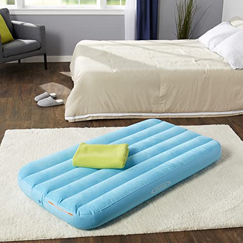 Kids Inflatable Air Mattress with Soft Surface & Carry Bag - 34.5" x 62" x 7"